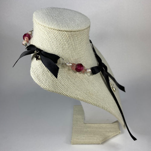 Beaded Bow Necklace